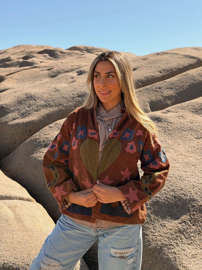 Chaqueta Chaqueta Vittoria en cafe, pieza hecha a mano de Diosa Soul — vista 1 de 2