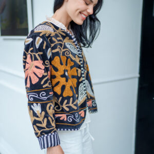 AMELIA TERCIOPELO CROP JACKET